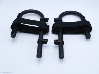 H-Aluminum foot rests with clamps